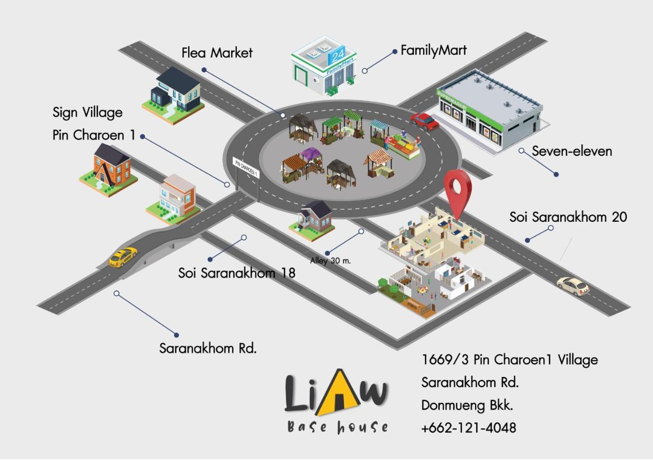 バンコク都 Liaw Base Houseホステル エクステリア 写真